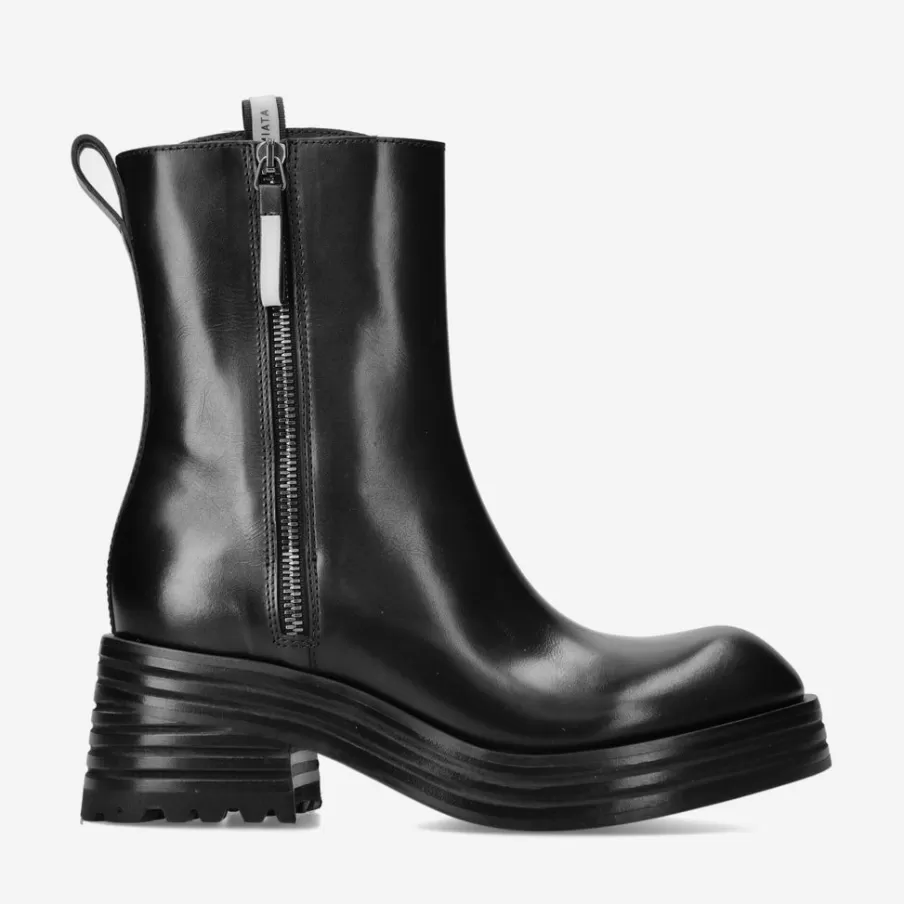 Outlet Heidi M6309D Brushed Leather Ankle Boots Woman Ankle Boots