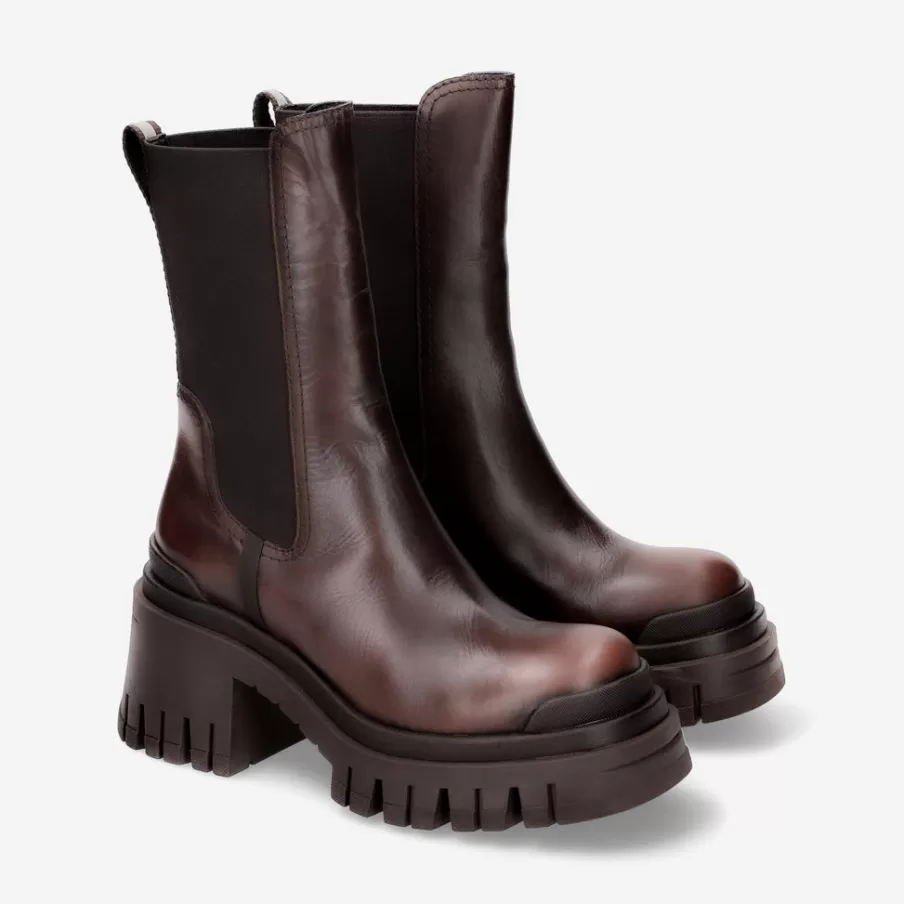 Cheap Kajsa M6347C Calfskin Ankle Boots Woman Ankle Boots