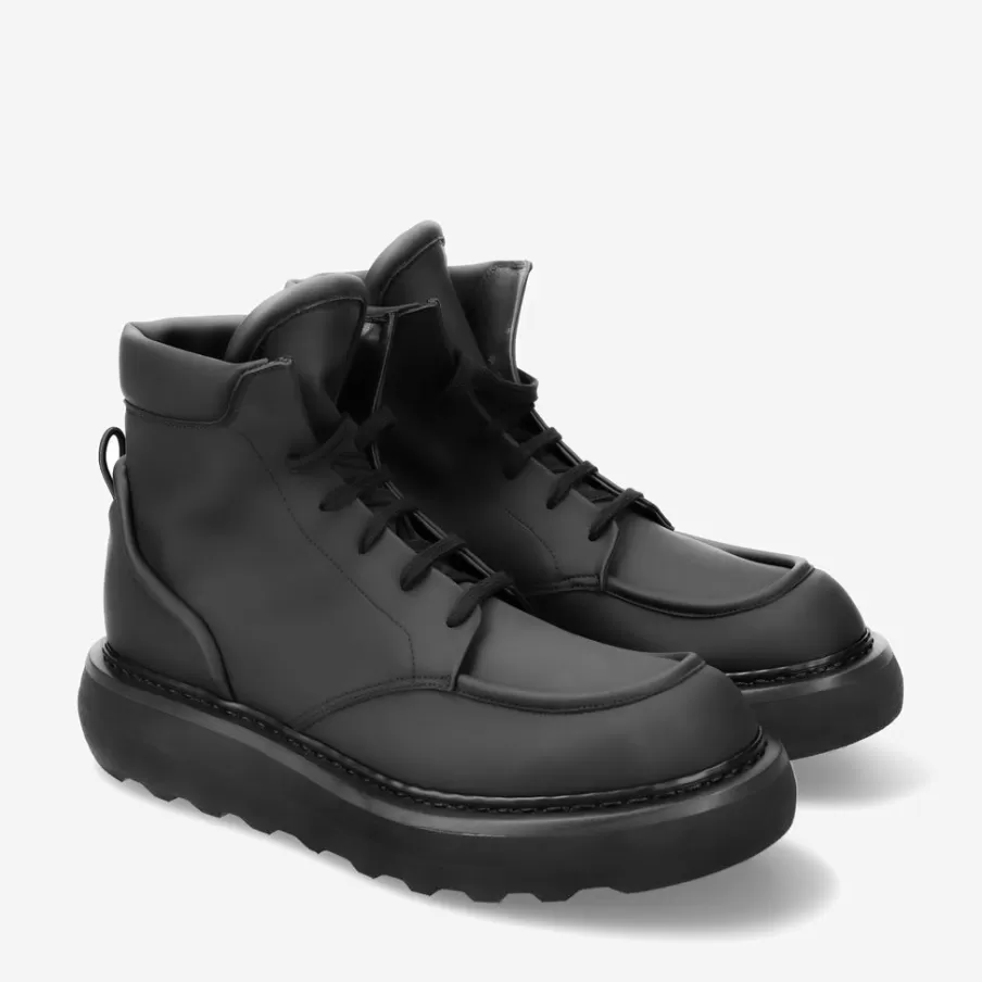 Fashion Lace-Up Ankle Boots Cal 32130E In Rubber Man Ankle Boots