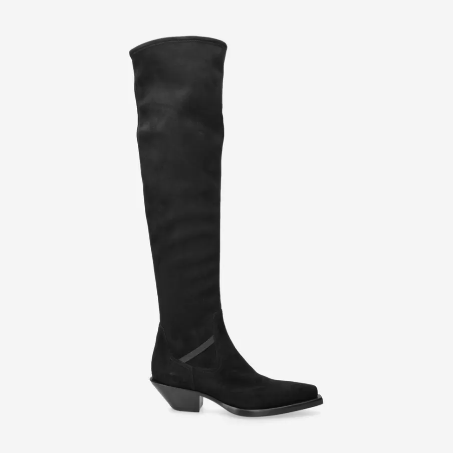 Sale M6580A High Texan Boots In Suede Woman Ankle Boots