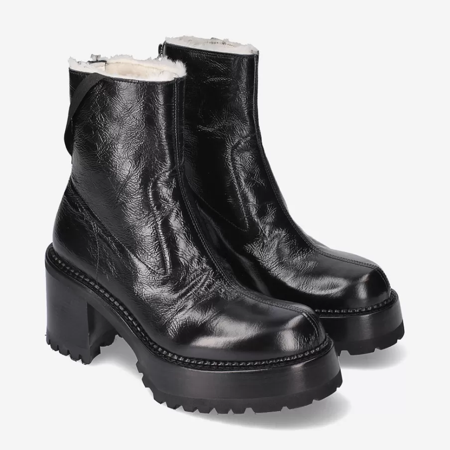 Fashion Mcqueen M3798Mna Ankle Boots In Calfskin Woman Ankle Boots