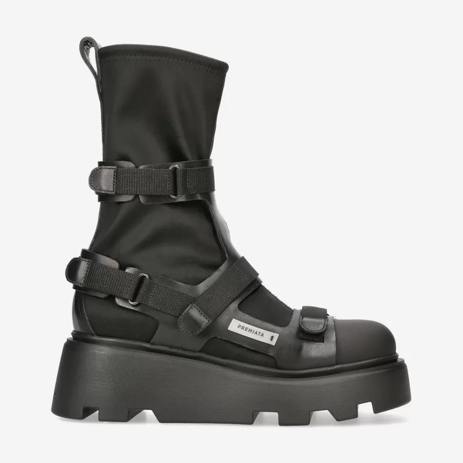 Outlet Peg M6378A Ankle Boots In Satin And Velcro Woman Ankle Boots